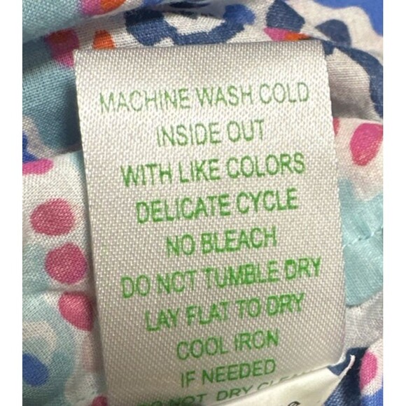 Lilly Pulitzer Shell Me About It Button Down Tunic Pink Blue Pockets Large - Picture 11 of 12